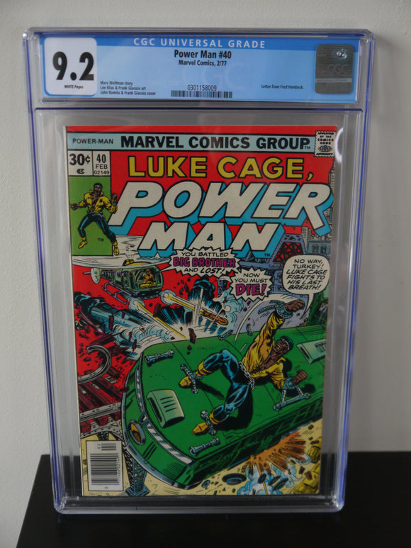 Power Man and Iron Fist (1972 Hero for Hire) #40 CGC 9.2 - Mycomicshop.be