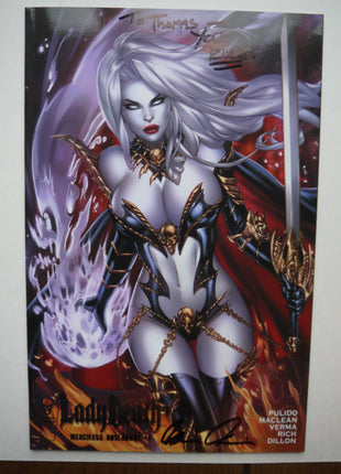Lady Death Merciless Onslaught #1 Signed Pulido Premiere Edition (2015) - Mycomicshop.be