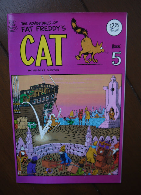 Adventures of Fat Freddy's Cat (1977-1992 Rip Off Press) #5, 4th Printing - Mycomicshop.be