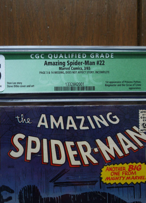Amazing Spider-Man (1963 1st Series) #22 CGC 5.5 - Mycomicshop.be