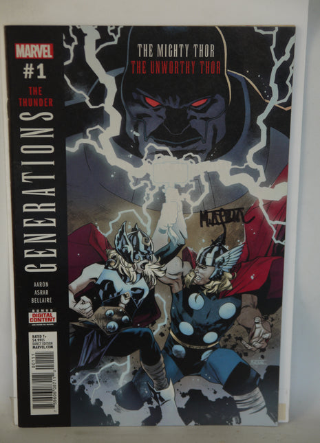 Generations The Unworthy Thor and Mighty Thor (2017) #1A - SIGNED - Mycomicshop.be