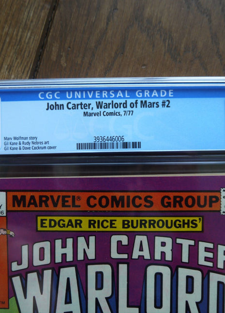 John Carter Warlord of Mars (1977) #2 CGC 8.0 - Mycomicshop.be