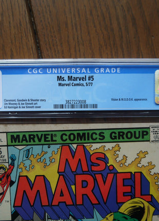 Ms. Marvel (1977 1st Series) #5 CGC 5.5 - Mycomicshop.be