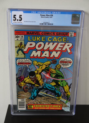 Power Man and Iron Fist (1972 Hero for Hire) #36 CGC 5.5 - Mycomicshop.be