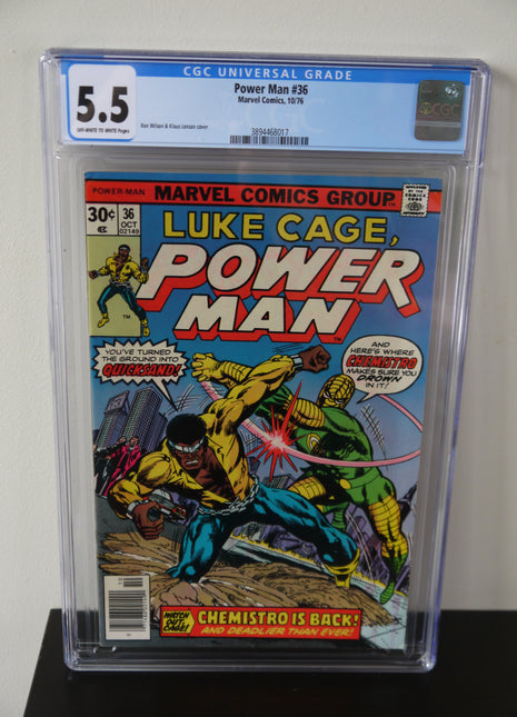 Power Man and Iron Fist (1972 Hero for Hire) #36 CGC 5.5 - Mycomicshop.be