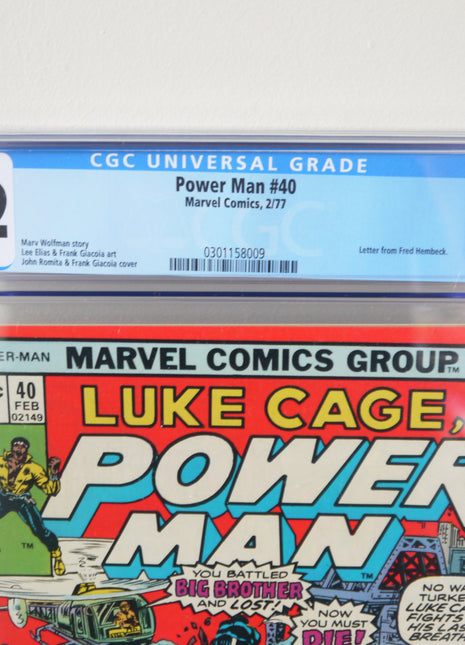 Power Man and Iron Fist (1972 Hero for Hire) #40 CGC 9.2 - Mycomicshop.be