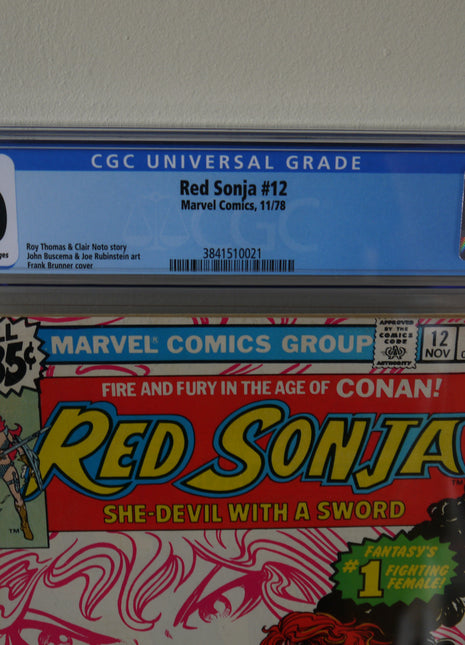 Red Sonja (1977 1st Series) #12 CGC 8.0 - Mycomicshop.be