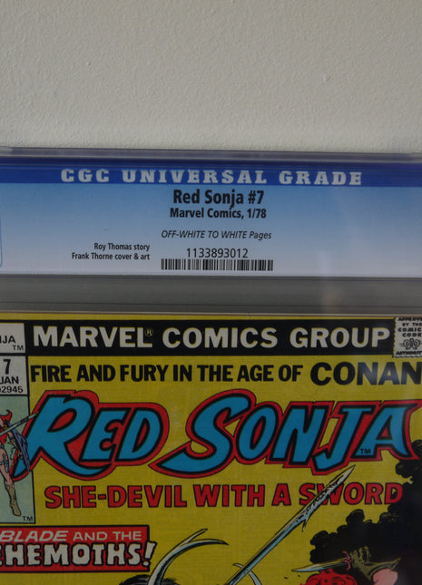 Red Sonja (1977 1st Series) #7 CGC 9.6 - Mycomicshop.be