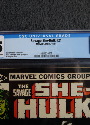 Savage She-Hulk (1980) #21 CGC 7.5 - Mycomicshop.be