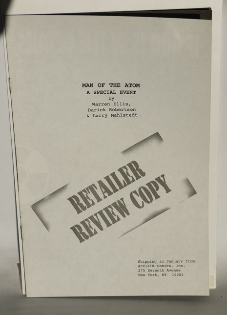 Solar Man of the Atom (1997 One-Shot) Retailer Review Copy - Mycomicshop.be