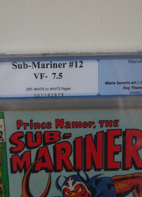 Sub-Mariner (1968 1st Series) #12 PGX 7.5 - Mycomicshop.be