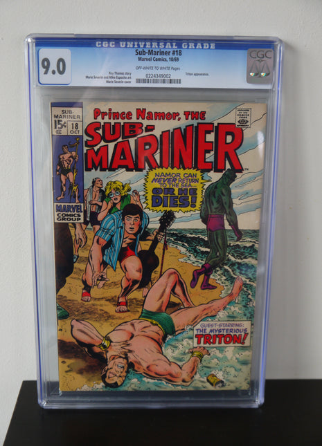 Sub-Mariner (1968 1st Series) #18 CGC 9.0 - Mycomicshop.be