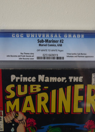 Sub-Mariner (1968 1st Series) #2 CGC 6.0 - Mycomicshop.be