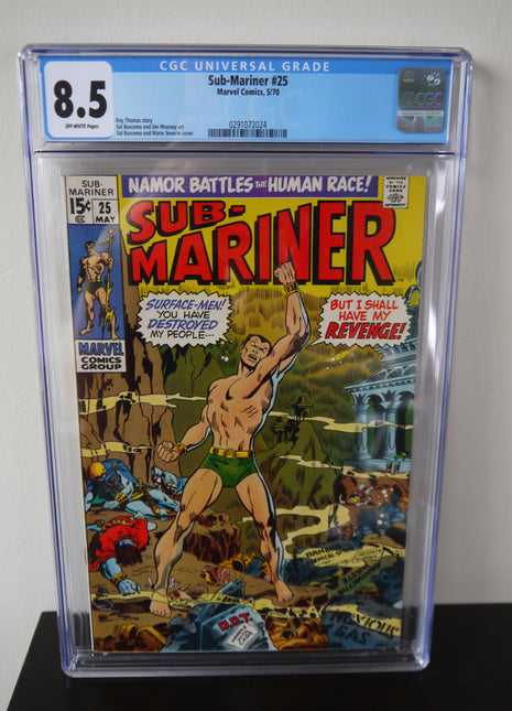 Sub-Mariner (1968 1st Series) #25 CGC 8.5 - Mycomicshop.be