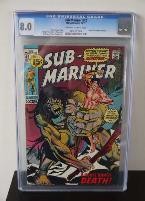Sub-Mariner (1968 1st Series) #42 CGC 8.0 - Mycomicshop.be