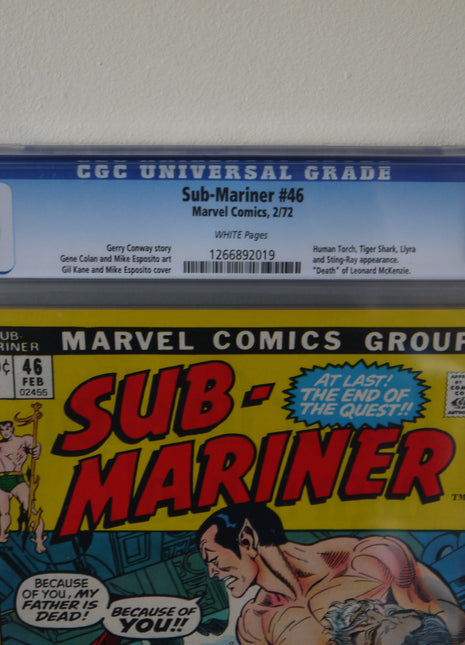 Sub-Mariner (1968 1st Series) #46 CGC 9.0 - Mycomicshop.be